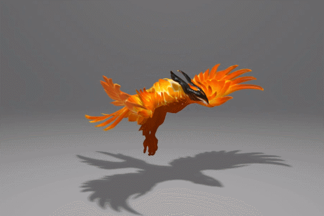 dota2凤凰小强模型带动画