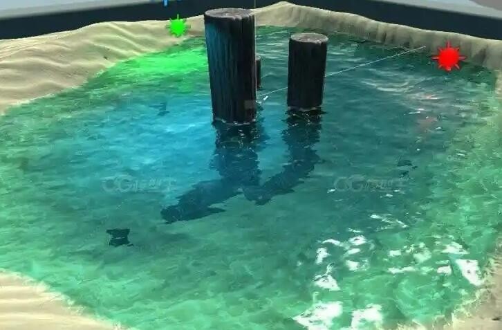 Unity3D场景 Calm Water 特效水资源包
