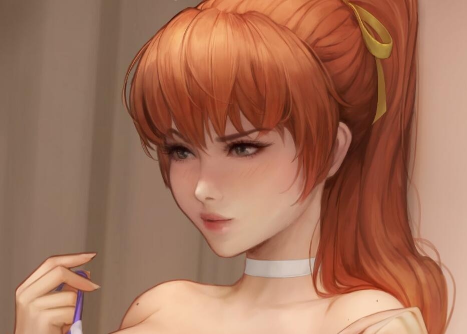 P站画师Kittew22年2月肉感十足的角色CG插画
