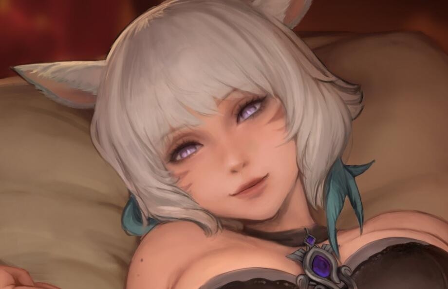 P站画师Kittew22年2月肉感十足的角色CG插画