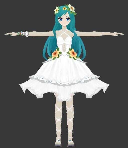 初音未来 人物模型 二次元 卡通