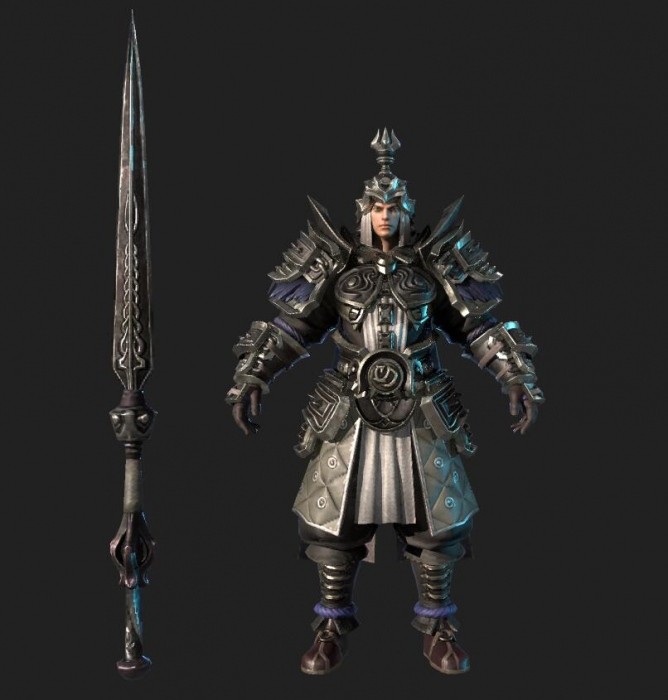 三国武将模型有绑定