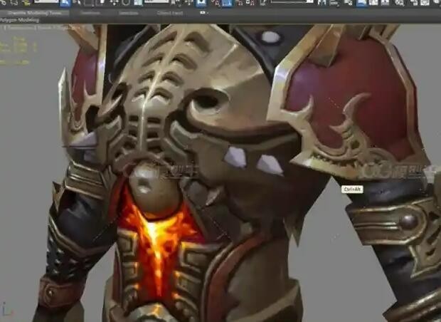 3D游戏角色手绘制作视频教程