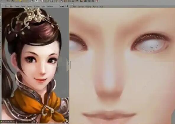 3D游戏角色手绘制作视频教程