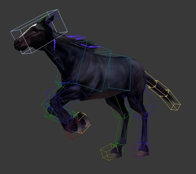 各种已绑定的带动画的次时代马和独角兽3D模型合辑