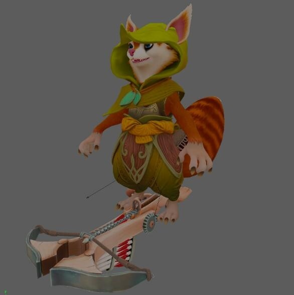 Hoodwink DotA2 full rigged and textured