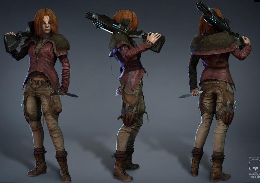 精美3d游戏角色模型作品欣赏