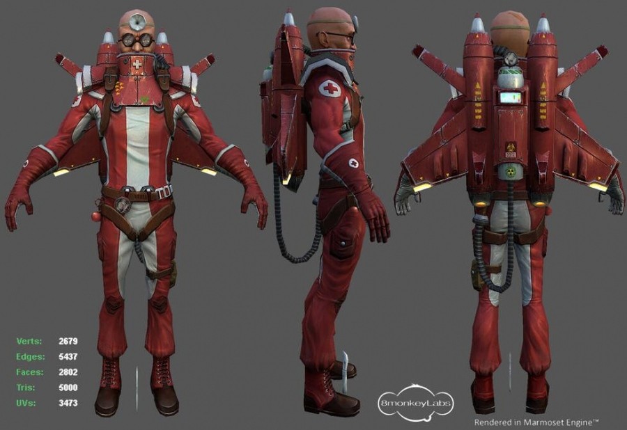 精美3d游戏角色模型作品欣赏