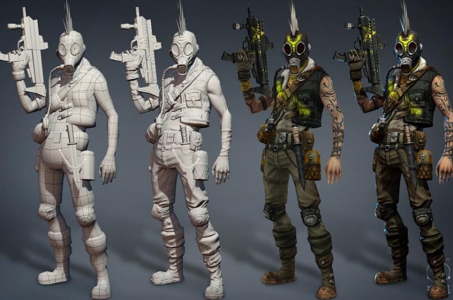 精美3d游戏角色模型作品欣赏