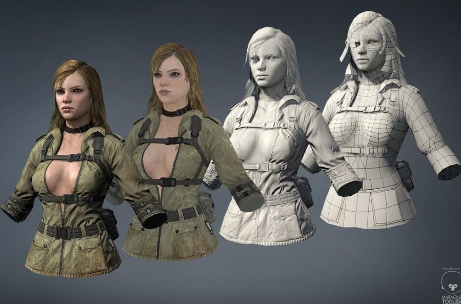 精美3d游戏角色模型作品欣赏