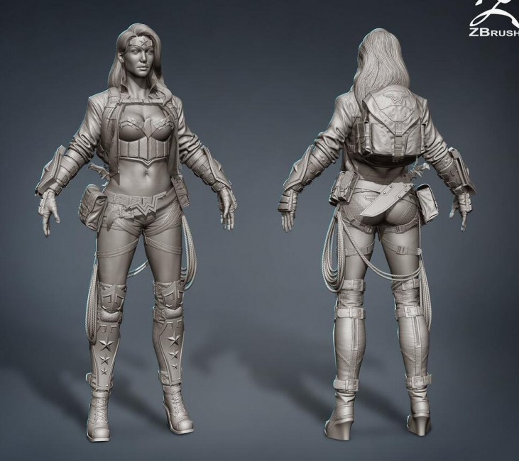 精美3d游戏角色模型作品欣赏