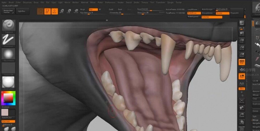 Zbrush训练大师班 动物解剖雕刻完整视频教程