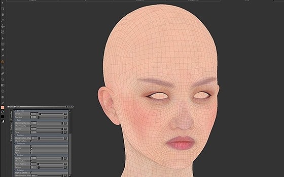 最美小姐姐-《花木兰》女性电影角色模型视觉开发 中文字 ZBrush