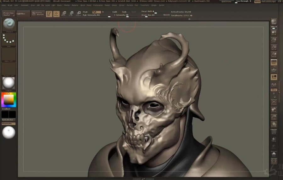 Zbrush 模型雕刻建模教程