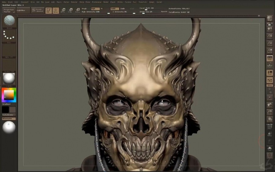 Zbrush 模型雕刻建模教程