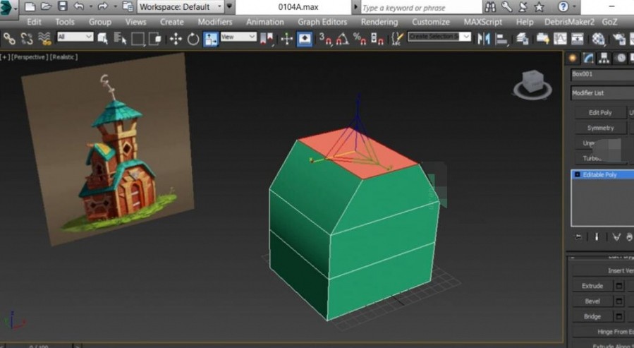 3dsMax卡通模型动画场景制作视频教程