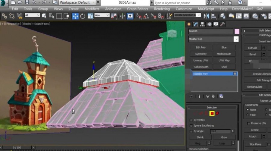 3dsMax卡通模型动画场景制作视频教程