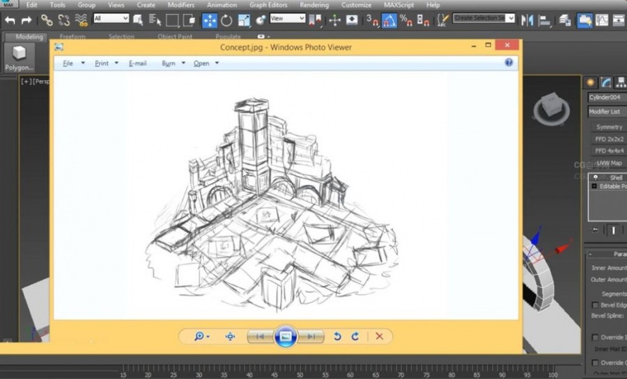 ZBrush与3dsMax游戏场景设计制作视频教程