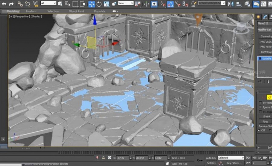 ZBrush与3dsMax游戏场景设计制作视频教程