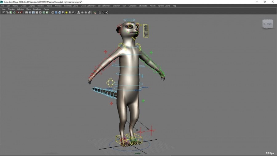 一些写实动物带绑定3D模型参考 大象 多种恐龙 狼 狗等模型