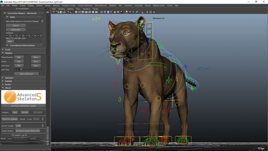 一些写实动物带绑定3D模型参考 大象 多种恐龙 狼 狗等模型