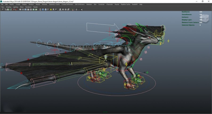 一些写实动物带绑定3D模型参考 大象 多种恐龙 狼 狗等模型