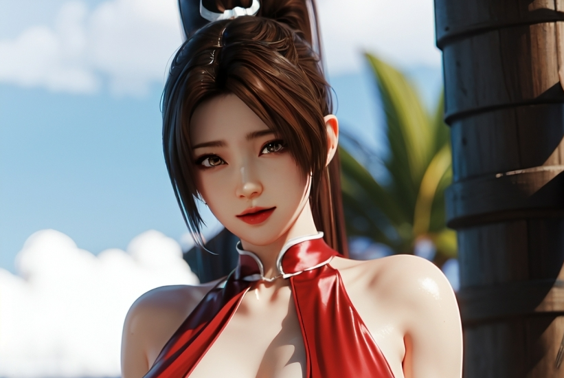 AI图包 不知火舞 红色晚礼服 118P