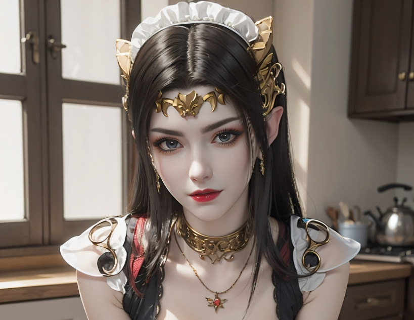 AI图包 斗破苍穹-美杜莎 居家女仆装 59P