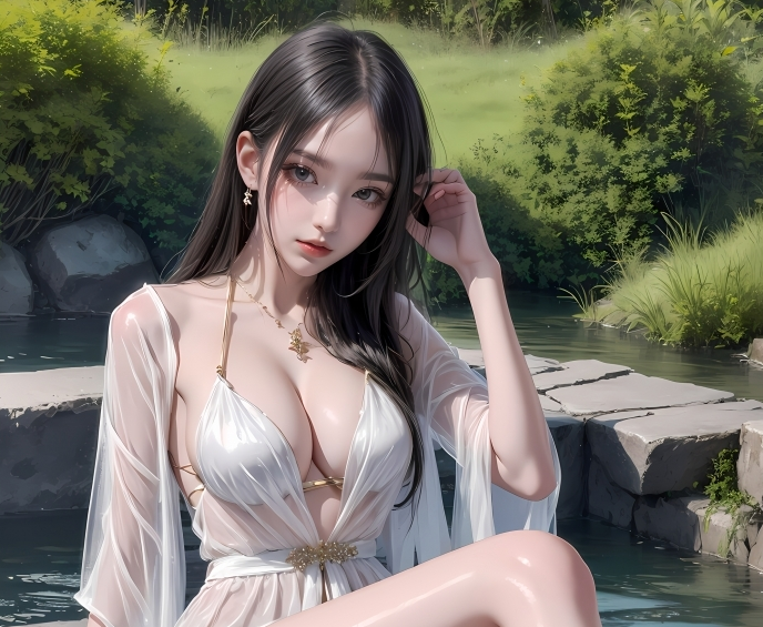 AI图包 户外薄纱美腿 23P