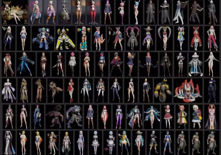 3D美女模型二次元角色元宇宙Blender模型带骨骼绑定