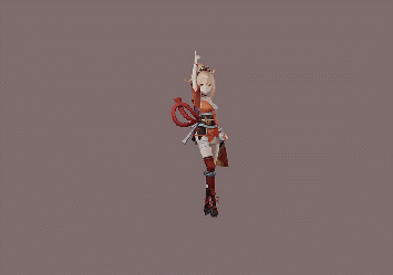 原神角色3D模型Blender卡通动漫人物二次元CG游戏素材带绑定动作