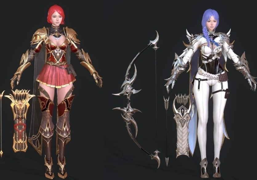 日韩 魔幻 次时代PBR 手游【Project V4 】 全职业角色服装 NPC 坐骑 怪物模型