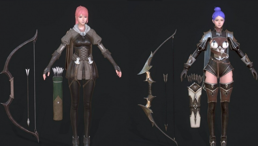 日韩 魔幻 次时代PBR 手游【Project V4 】 全职业角色服装 NPC 坐骑 怪物模型