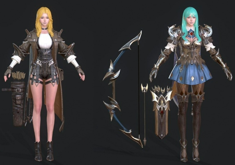 日韩 魔幻 次时代PBR 手游【Project V4 】 全职业角色服装 NPC 坐骑 怪物模型