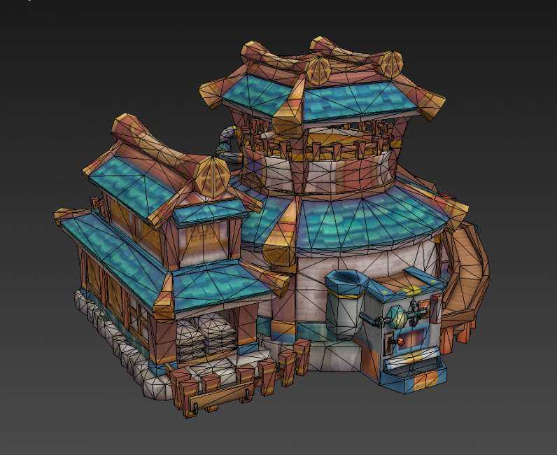 Q版卡通房屋模型下载