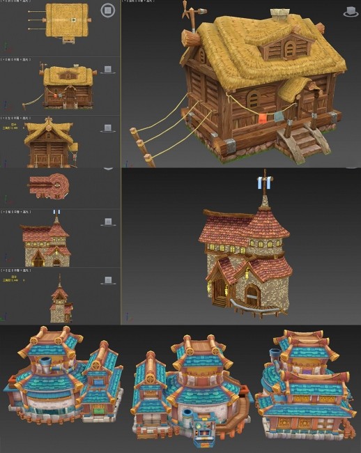 Q版卡通房屋模型下载