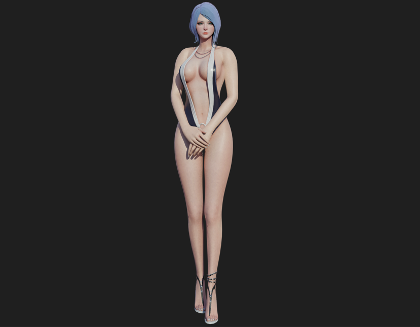 Blender韩风次时代游戏角色3d模型 职业套装 怪物武器 CG素材