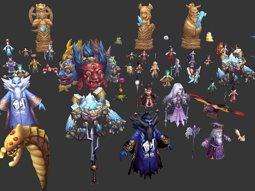 卡通手游仙剑5前传游戏模型