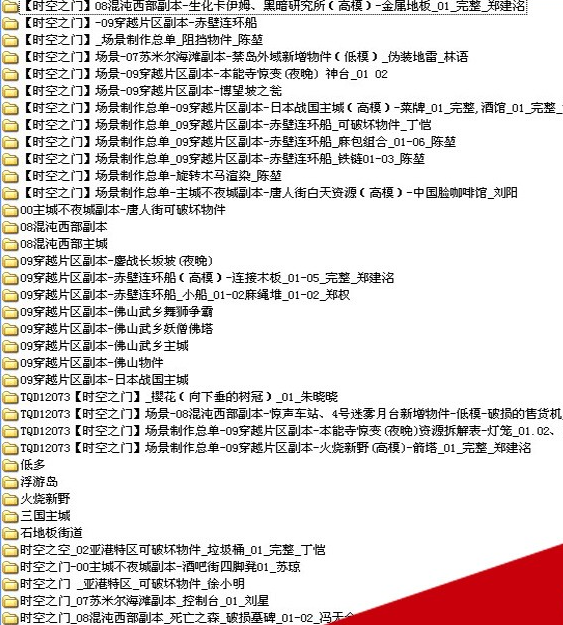 都市快打游戏角色场景建筑武器道具模型