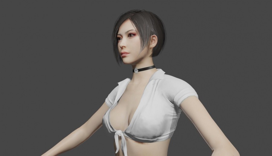 写实现代漂亮女孩模型，免费下载。