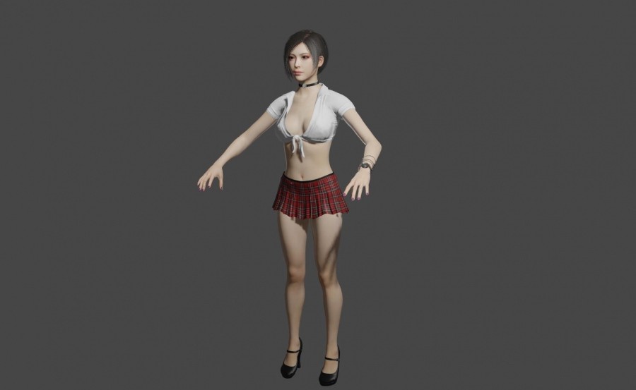 写实现代漂亮女孩模型，免费下载。