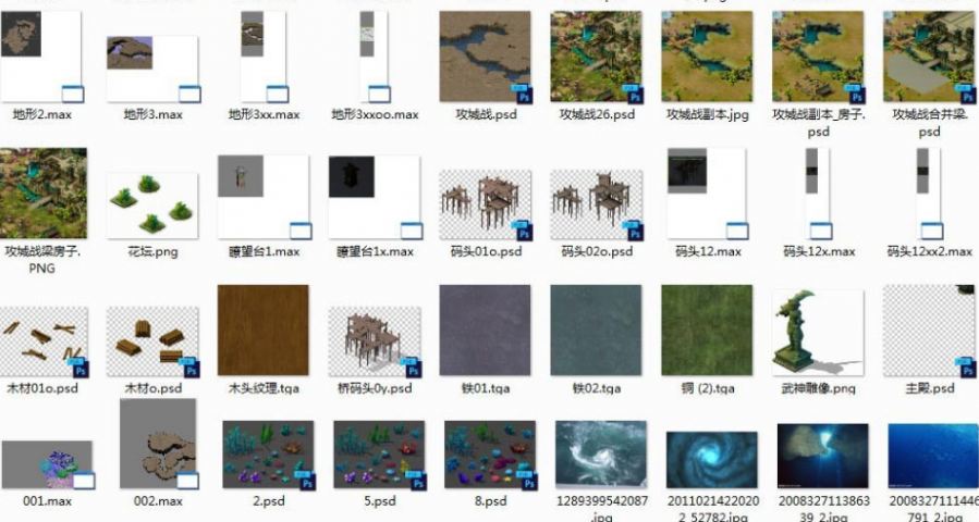 Q版仙侠3渲染2页游场景模型