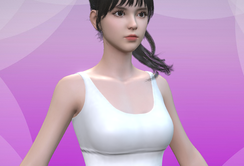 健身瑜伽运动服套装游戏 女孩 裸模