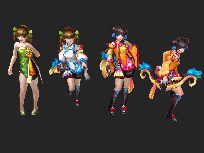 求魔全套游戏角色模型