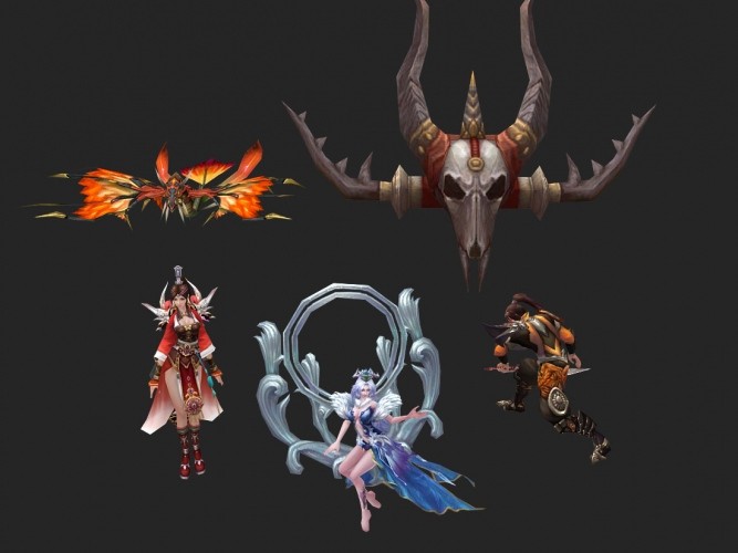 求魔全套游戏角色模型