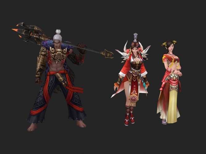 求魔全套游戏角色模型