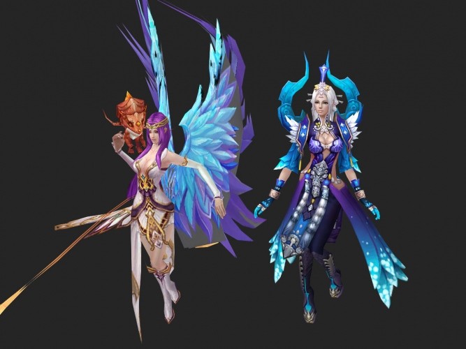求魔全套游戏角色模型