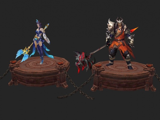 求魔全套游戏角色模型