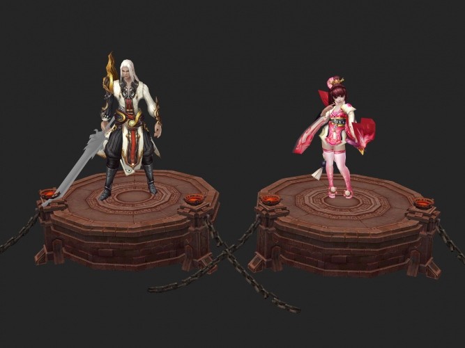 求魔全套游戏角色模型