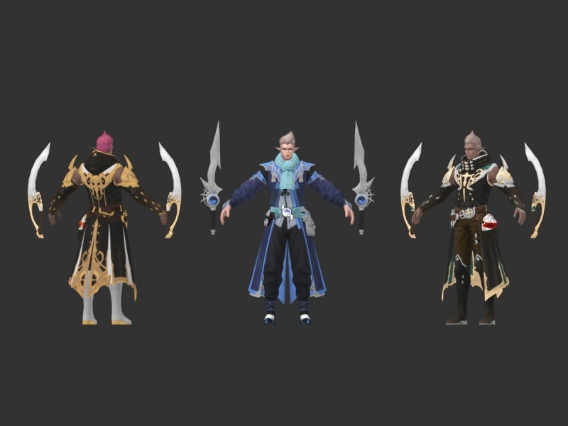 一套不错的魔幻风次世代游戏角色模型